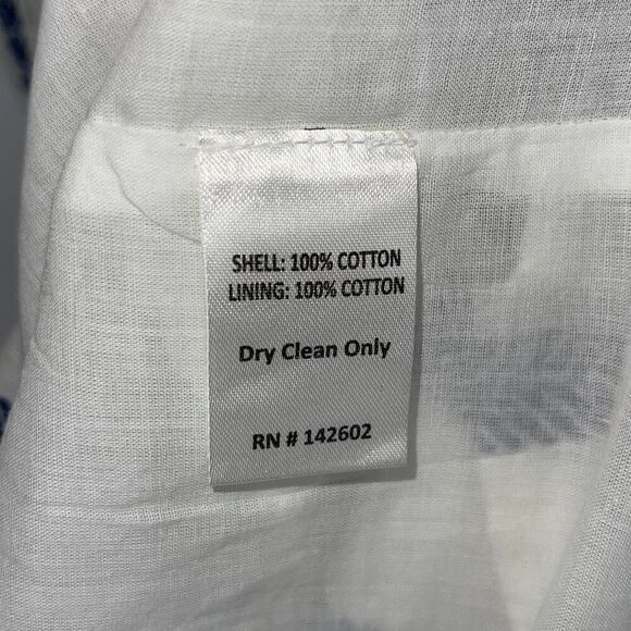 Sail to Sable STS Womens Striped Smocked Sleeveless Sundress Navy White Large NW - Picture 8 of 11